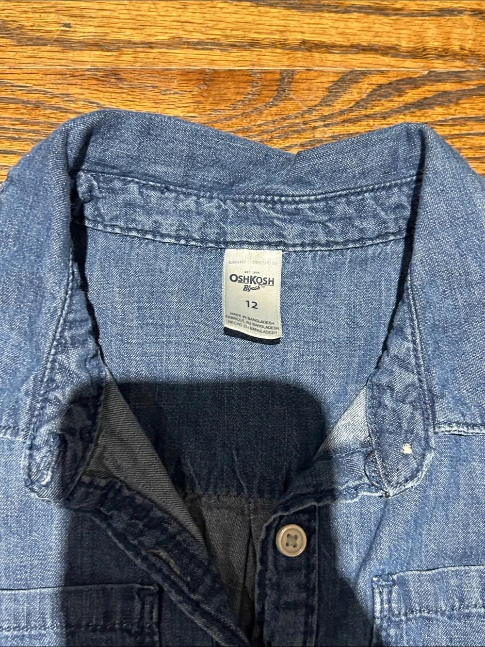 OshKosh B'gosh Blue Denim Jacket with Navy Tulle Skirt